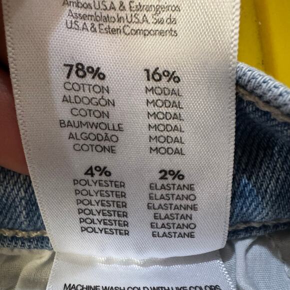 MOTHER The Insider Crop Step Fray Jeans Size 25 Blue - Picture 11 of 13